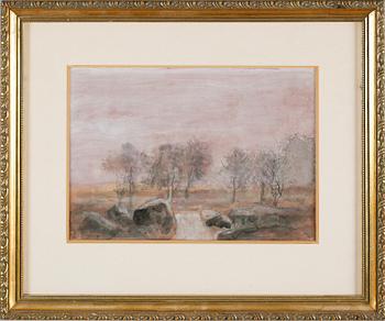 ROBERT HÖGFELDT, gouache, signerad.