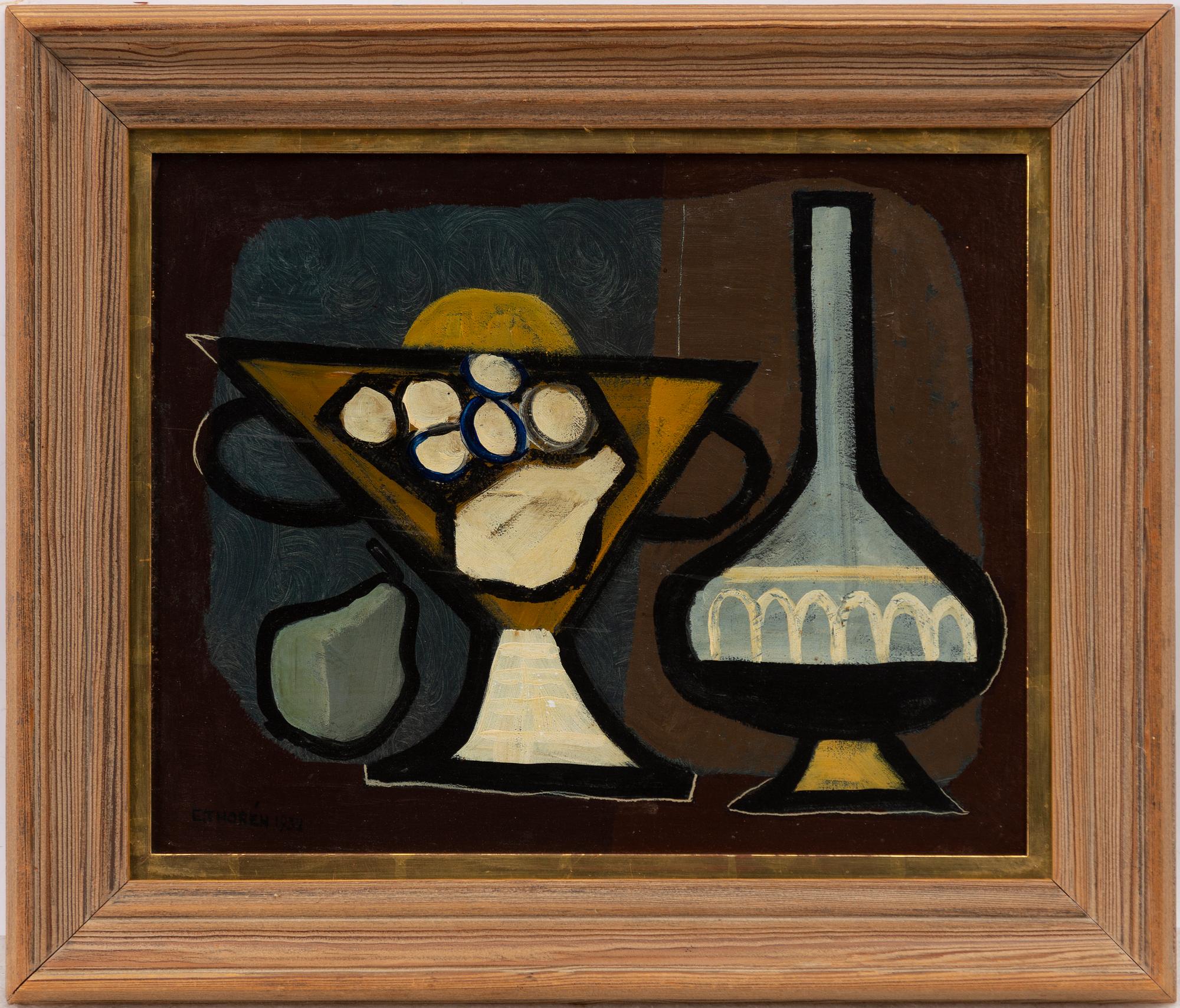 Esaias Thorén, Still Life with Bowl and Pears.
