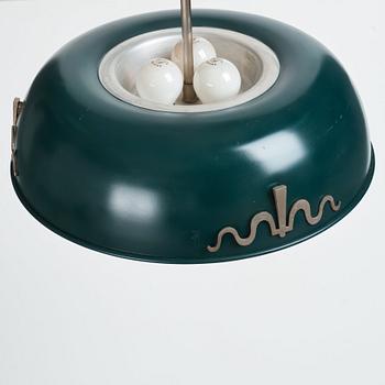 Harald Elof Notini, a pair of ceiling lamps, Böhlmarks, Sweden, 1930's.