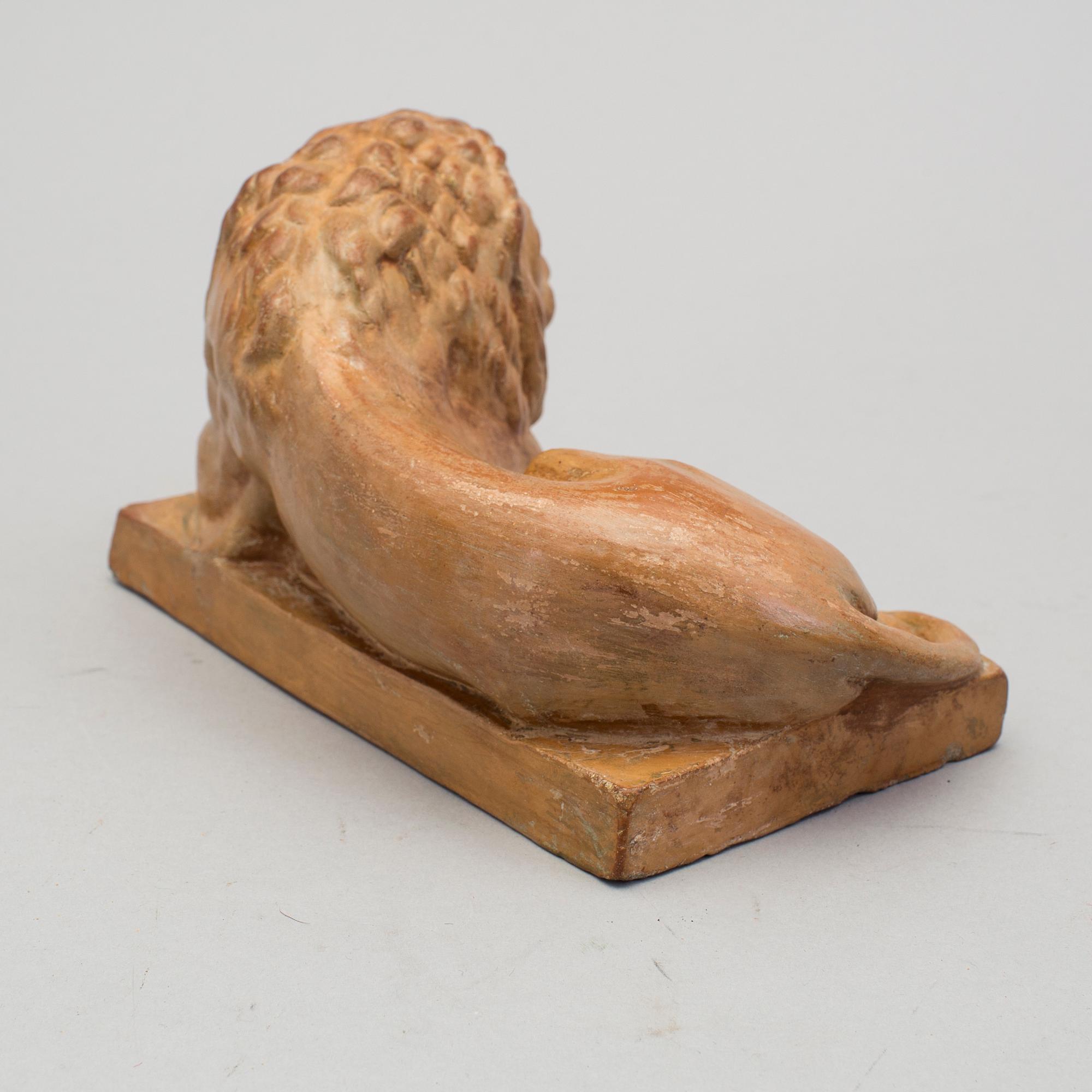 ALADÅBFORM samt FIGURIN, keramik, möjligen Höganäs, 1800-tal.