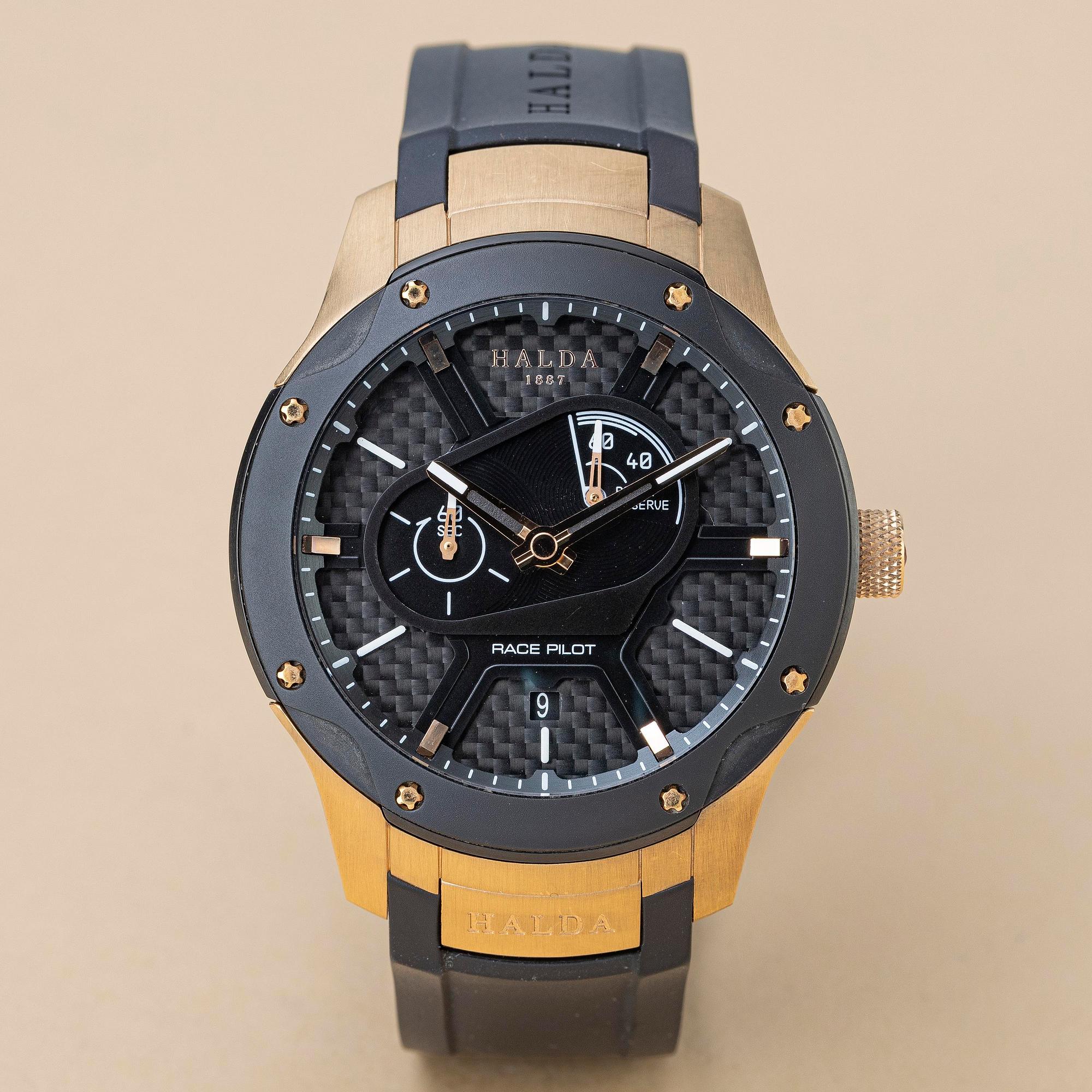 Halda, Race Pilot Gold, ca 2021.