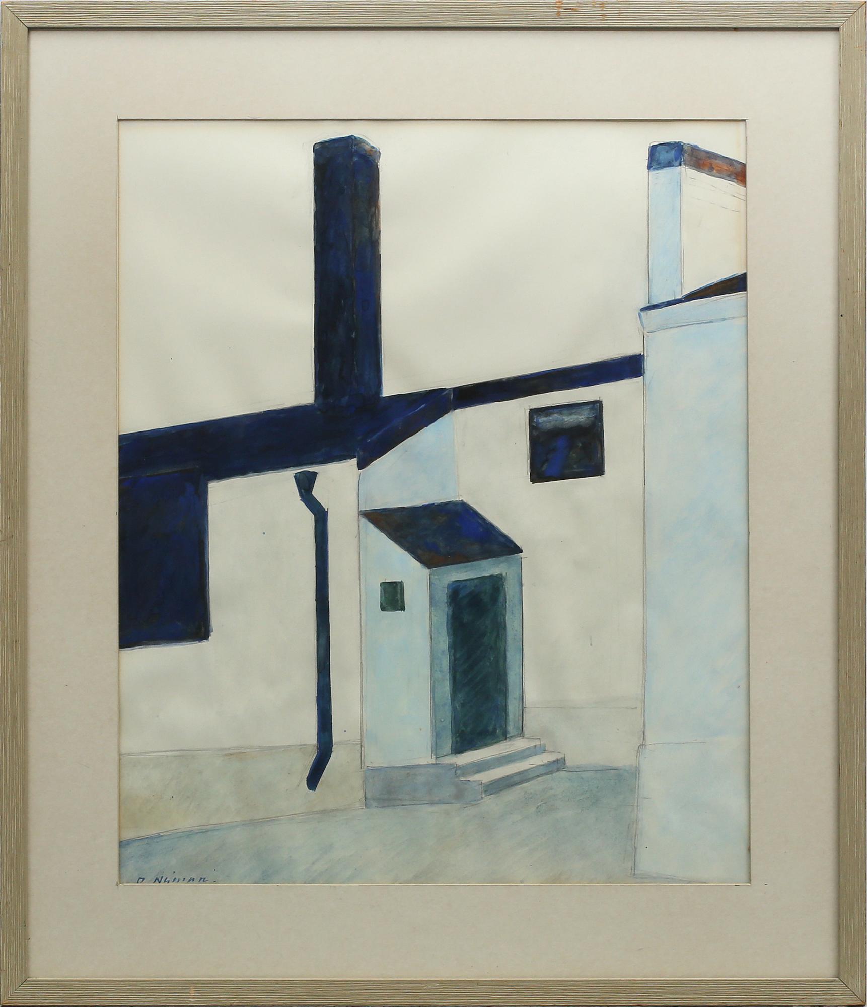 OLLE NYMAN, gouache, signerad.