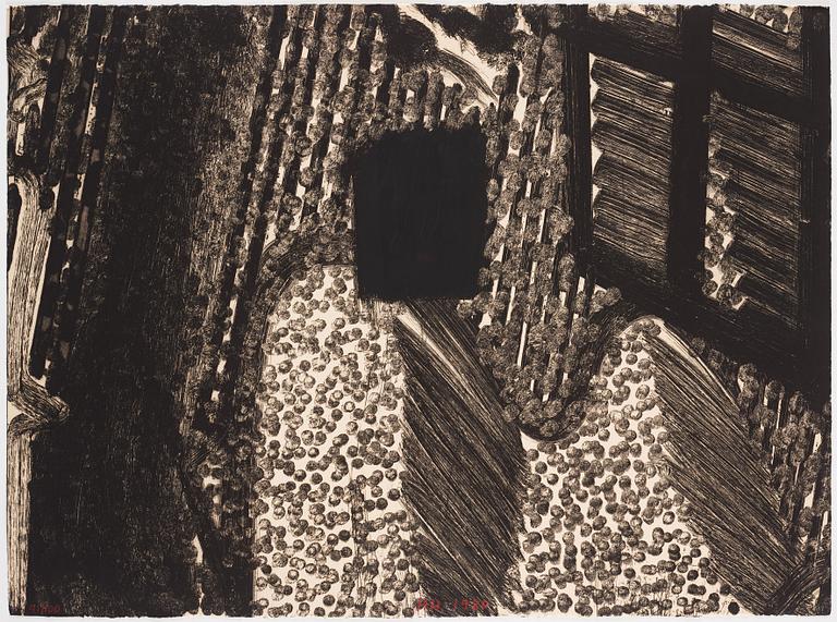 Howard Hodgkin, etching and aquatint. Signed and numbered 91. Dated 1980.