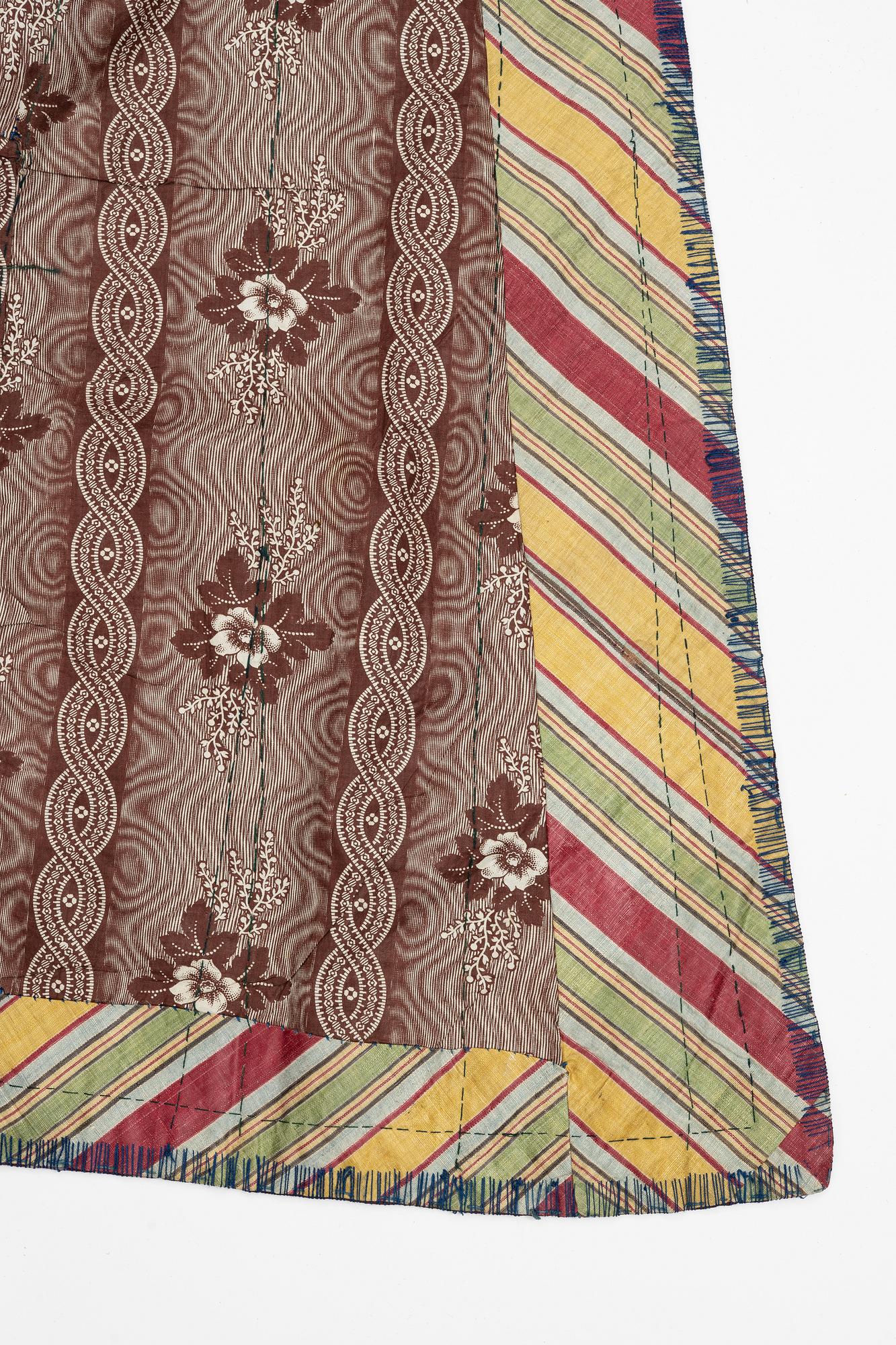 A silk Ikat Chapan, Central Asian, 1880s.