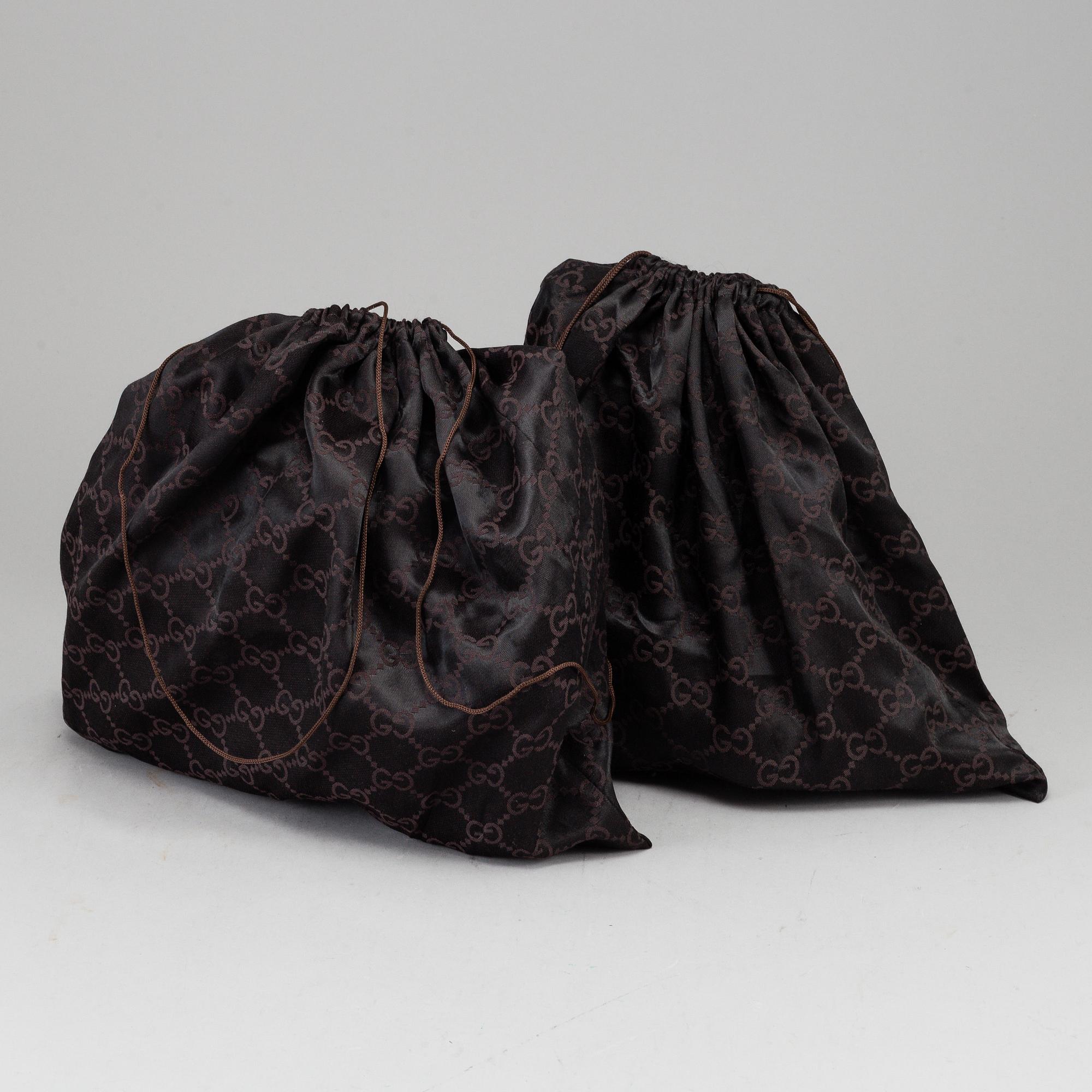 GUCCI, stövletter, två par, italienska storlekar 37 & 37,5.