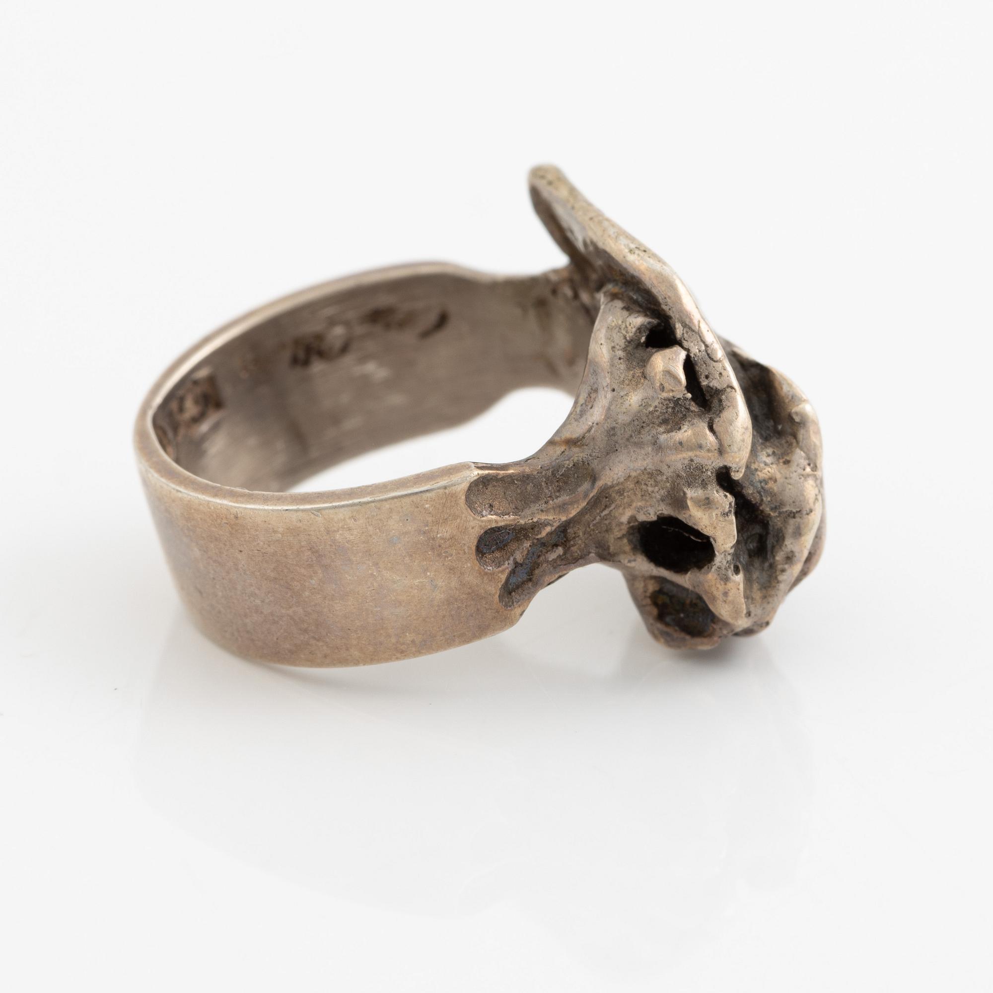 Olle Ohlsson, ring, silver.