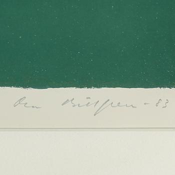 OLA BILLGREN, färgserigrafi, signerad och daterad -83, numrerad 22/100.