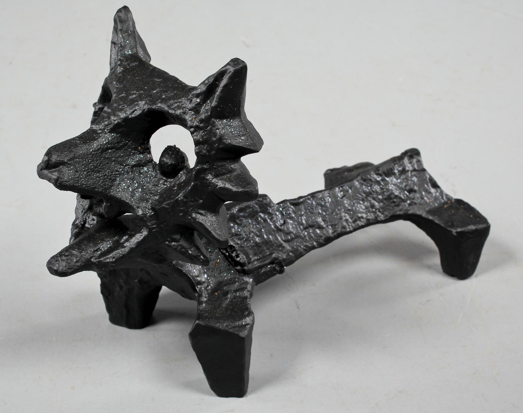 ELDHUND, gjutjärn, "Räven", Olle Hermansson, Husqvarna, 1900-talets andra hälft.