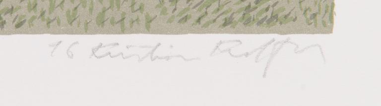 Kristian Krokfors, lithograph, signed and dated -96, marked HC.