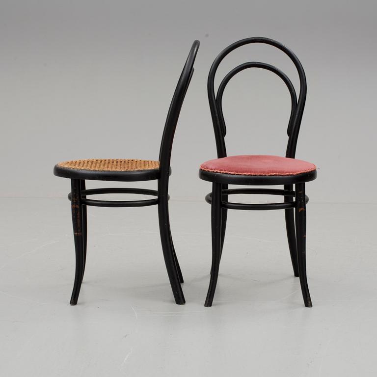 STOLAR, ett par. "No 14", Gebrüder Thonet, Österrike 1800-talets slut.