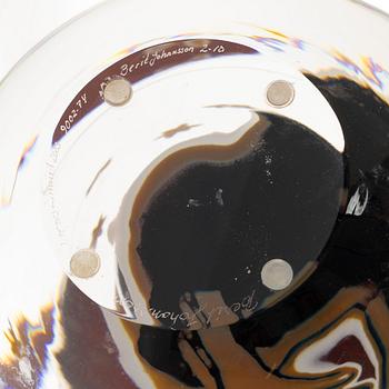 Berit Johansson, a graal glass vase, Orrefors, 2003.