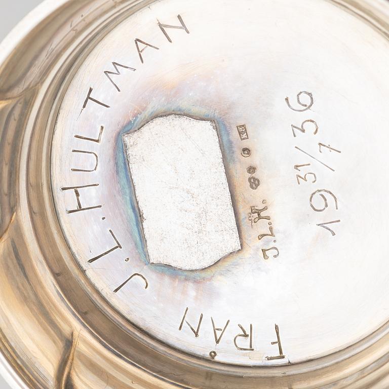 A Swedish silver beaker, mark of JL Hultman, Stockholm 1936.