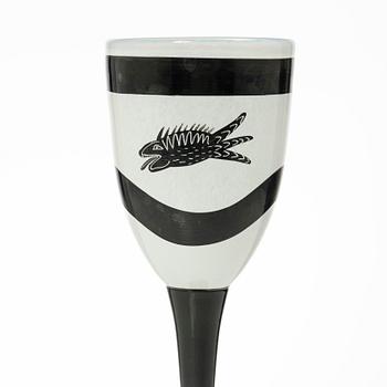 Ulrica Hydman-Vallien, vinglas, 7 st, Kosta Boda.