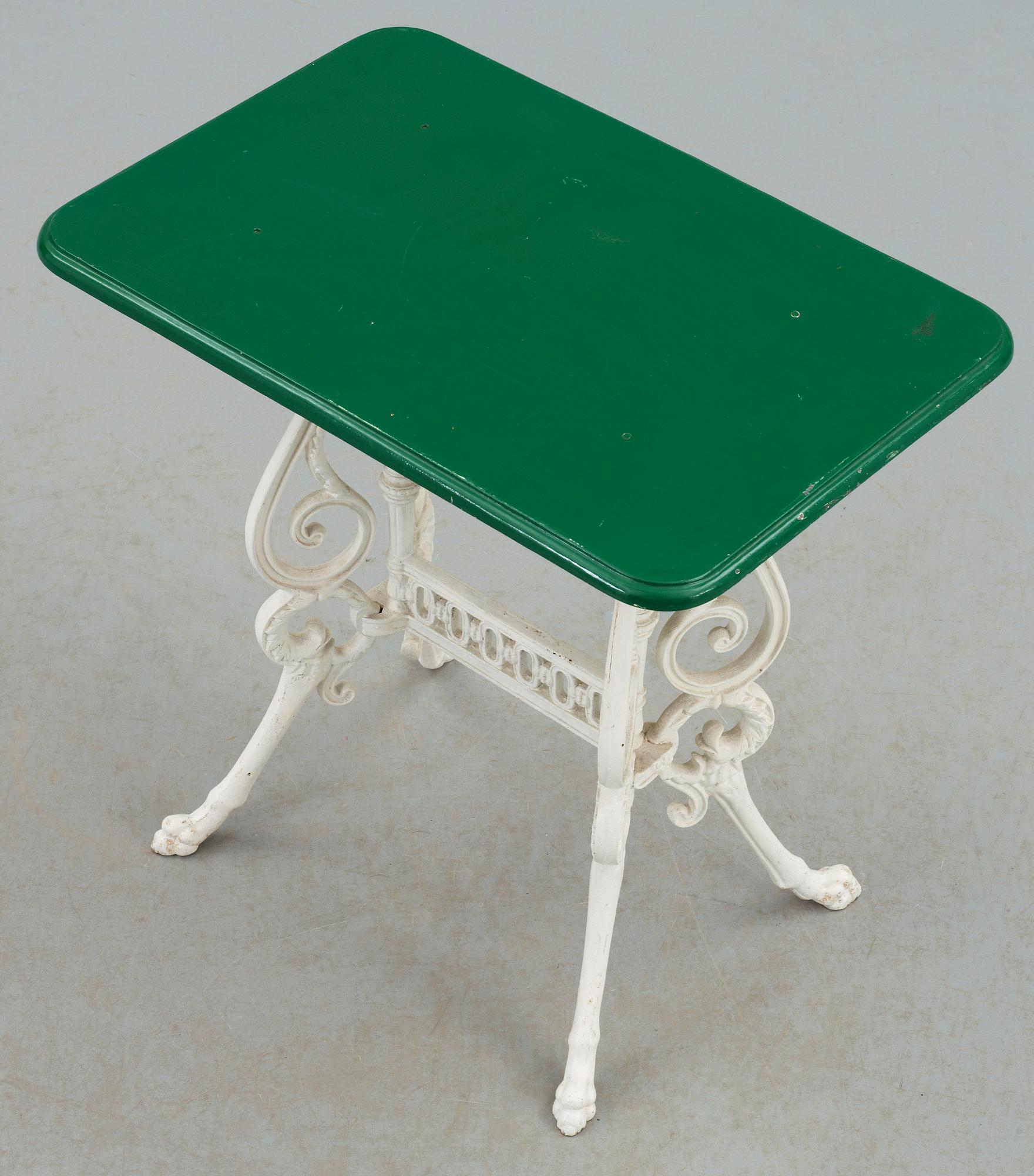 TRÄDGÅRDSBORD, gjutjärn, Skoglund&Olsson, 1900-talets början.