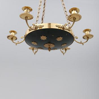 AMPEL, empirestil, 1900-mitt. Höjd ca 60 cm.