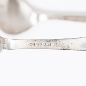 Jacob Ängman, a 50-piece silver flatware set, "Rosenholm", GAB, Stockholm, Sweden, 1935-2001.