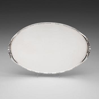 JOHAN ROHDE, bricka, Georg Jensen, Köpenhamn 1933-44, sterling,