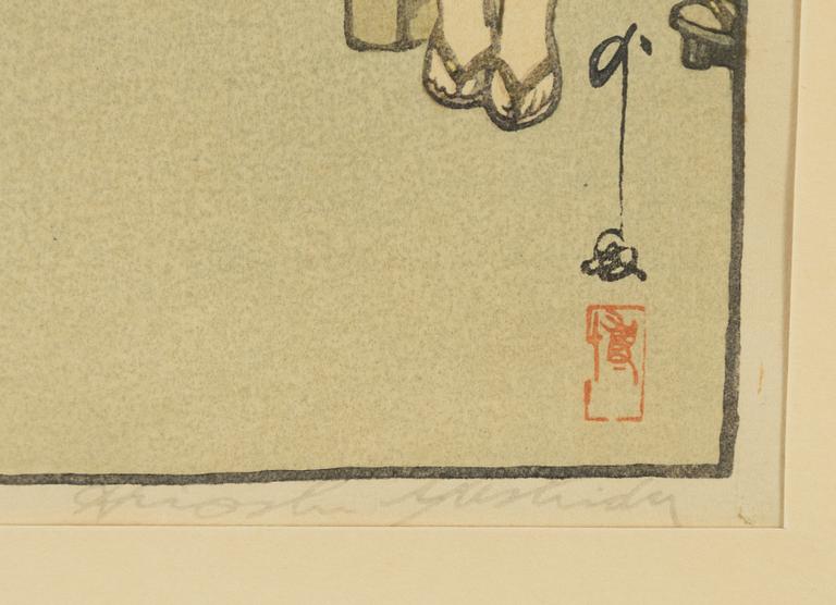 Hiroshi Yoshida, "A country festival at Kouno".