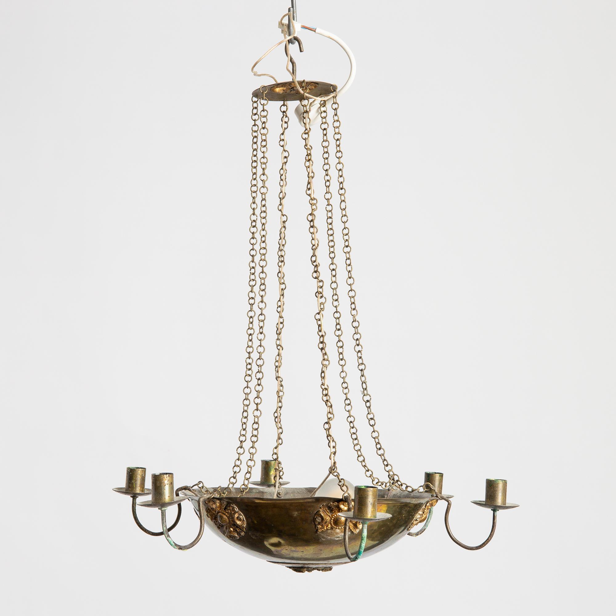 An Empire chandelier, first half of the 19th century.