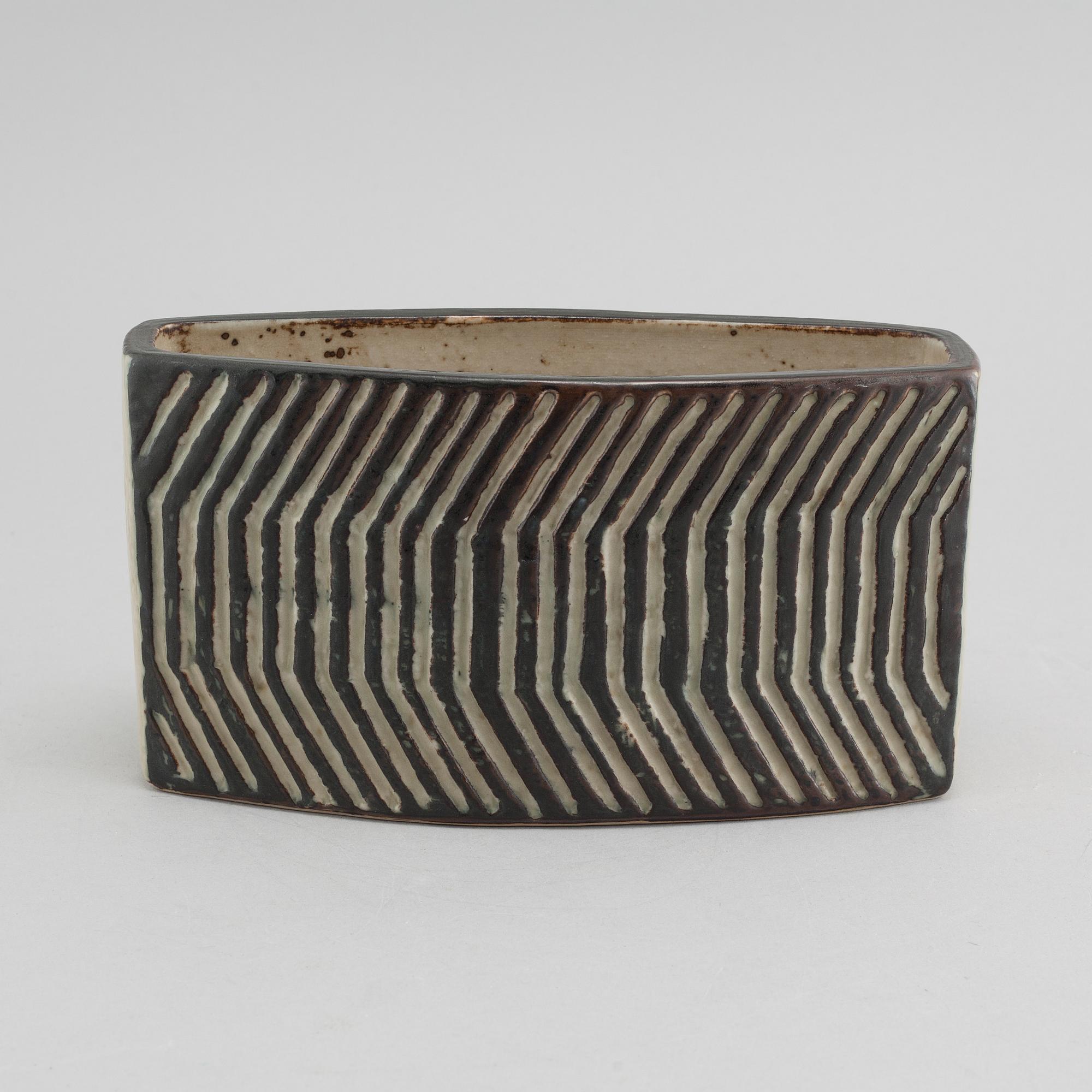 EVA STAEHR-NIELSEN, vase, stoneware, Royal Copenhagen, signed, 1960/70.