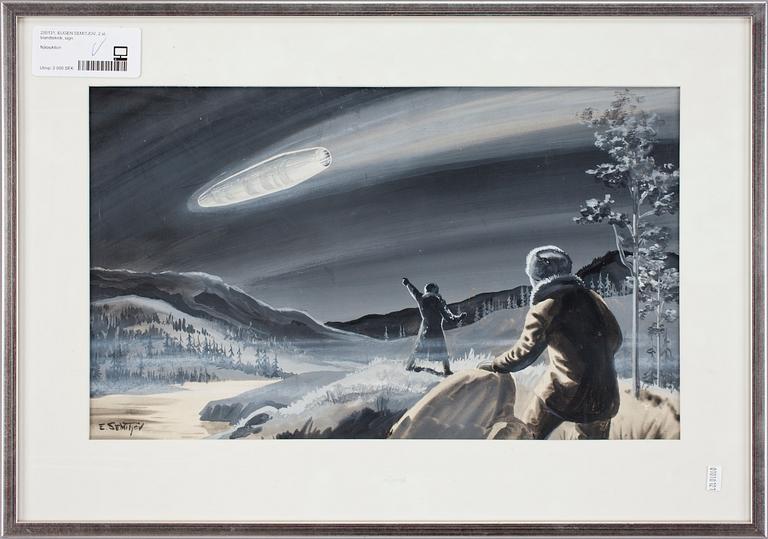 EUGEN SEMITJOV, 2 st, blandteknik, sign.