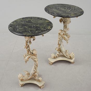 PELARBORD, ett par, nyrokoko, omkring 1900.