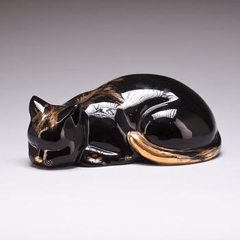 KATT, porslin. Fornasetti. 1900-talets andra hälft.