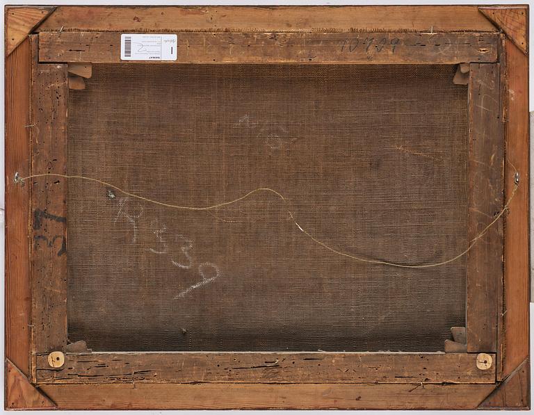 Salvator Rosa, Harbour scene with figures and boats.