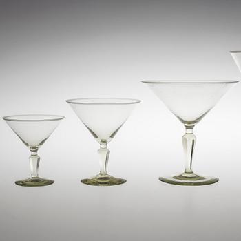 GLASSERVIS, 93 delar, 1900-tal.