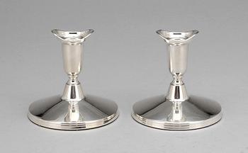 LJUSSTAKAR, 2 par, silver, Thore Eldh, Cecson Göteborg, 1958 samt 1964.