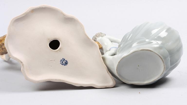 FIGURINER, 2 st, porslin, bl.a. Tengra, Spanien.