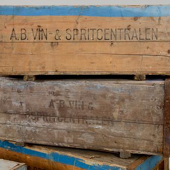 TRÄLÅDOR, 4 st, Vin & spritcentralen, 1900-talets mitt.