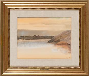 Venny Soldan-Brofeldt, akvarell, signerad.