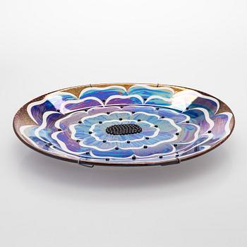 Birger Kaipiainen, decorative plate, 'Florence'-series, signed Birger Kaipiainen, Arabia Finland.