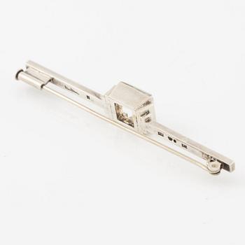 Wiwen Nilsson, brooch, silver and rock crystal, Anders Nilsson, Lund 1939.