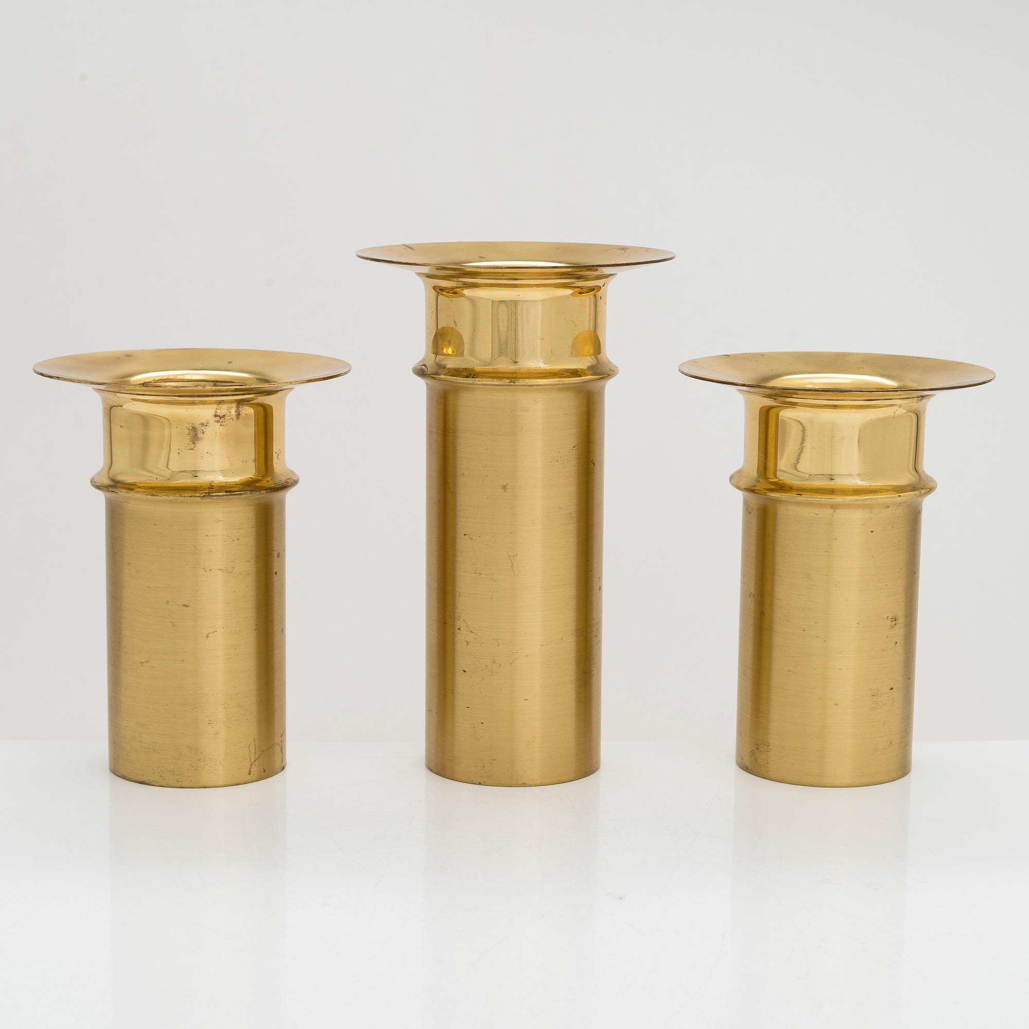 Tapio Wirkkala, ljusstakar, 3 st, Kultakeskus Oy, Finland.