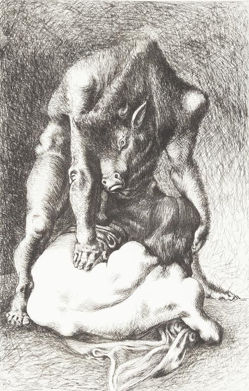 Michael Ayrton, "Minotaur", 2 pcs.