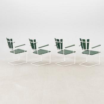 Garden set, 5 pieces, mid-20th century.