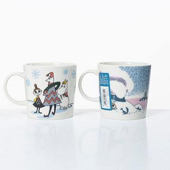 Arabia, 29 Moomin mugs, Finland.