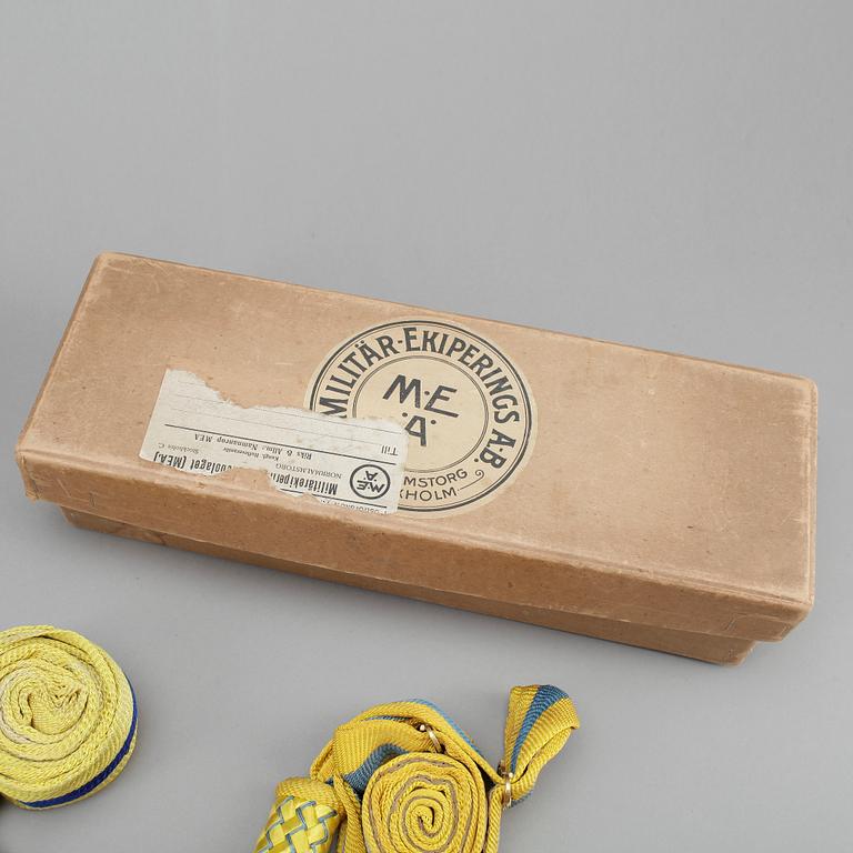 PARTI MILITARIA, 8 delar, Sverige, 18/1900-tal.