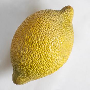 Hans Hedberg, a large faience sculpture of a lemon, Biot, France, early 1990s.