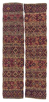 341. An antique part metal Malataya kilim, The Ottoman Empire, ca 340 x 153 cm.