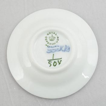 Royal Copenhagen, 27 pieces of a "Blue Fluted" porcelain service, Denmark.