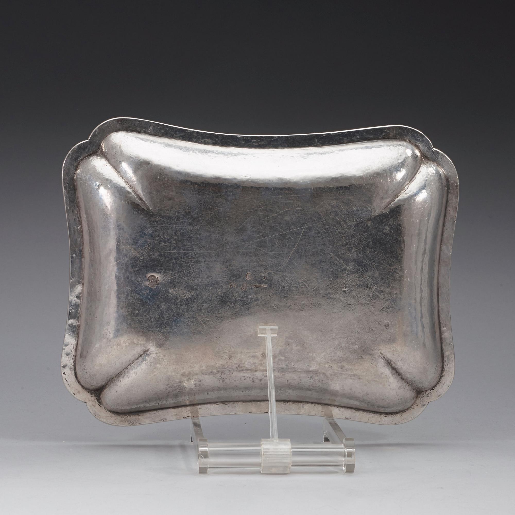 A Swedish 18th century silver dish, marks of Arvid Floberg, Stockholm 1788.