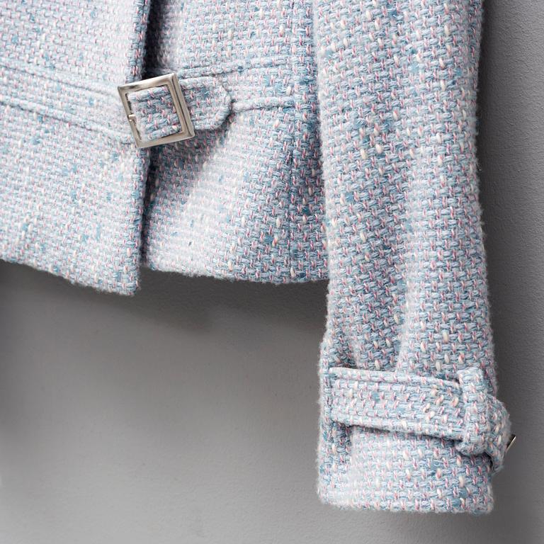 ARMANI, a wool blend jacket, Italian size 44.