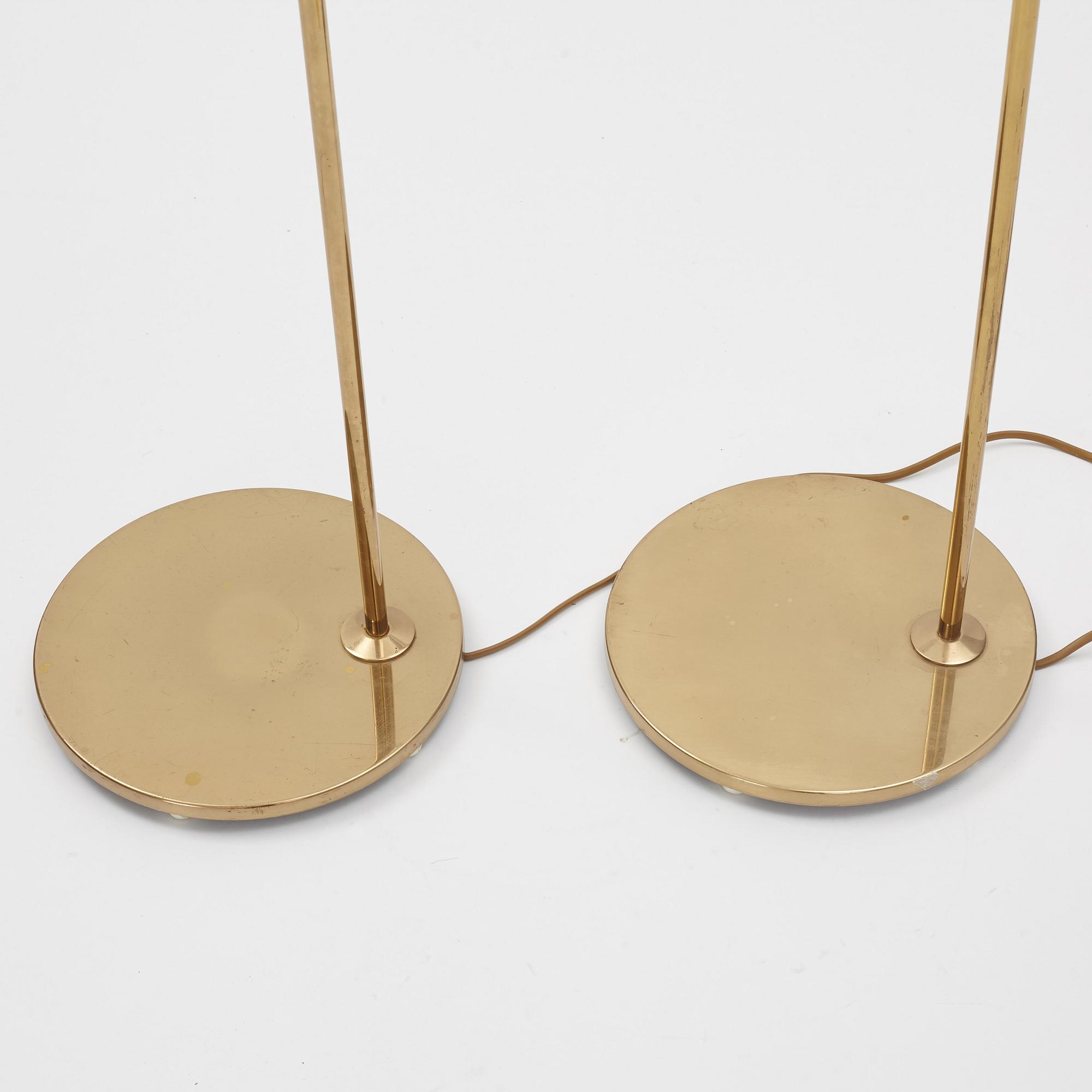 Eje Ahlgren, a pair of model G-075 floor lamps, Bergboms, 1960's.