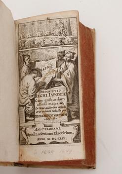 ELZEVIR, Descriptio Regni Iaponiae cum... av Bernhard Varenius, Amsterdam 1649.