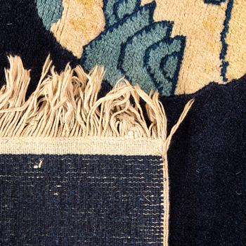 A semiantique Chinese Baotou carpet ca 140x70 cm.