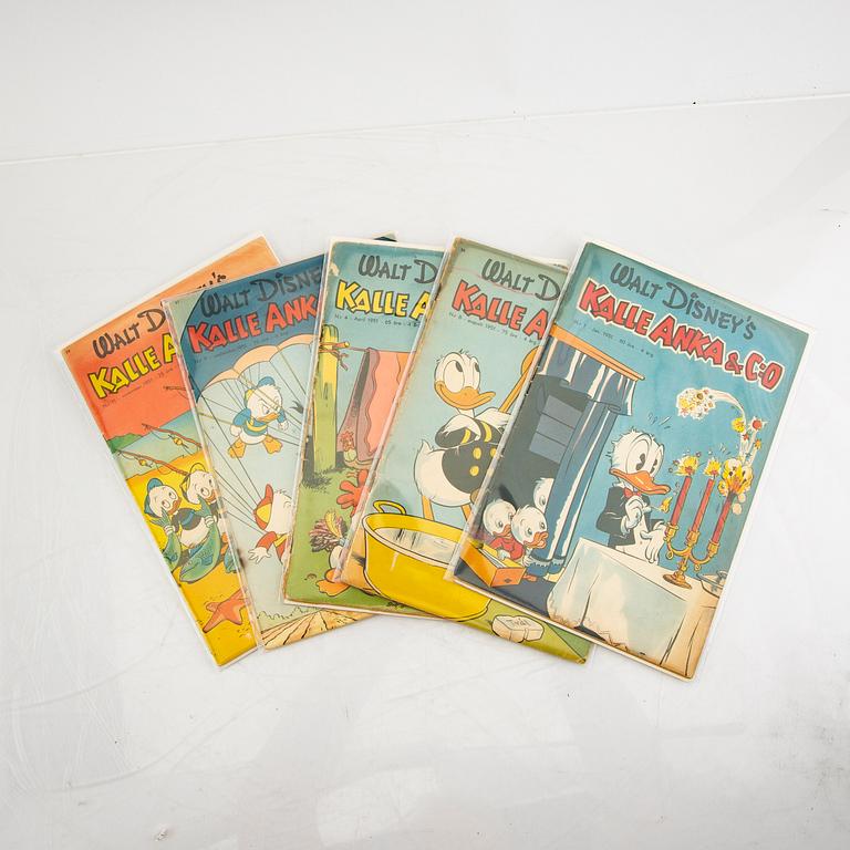 Five Swedish Kalle Anka (Donald Duck) from 1951.