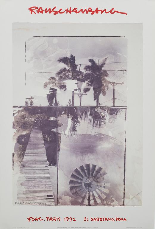 ROBERT RAUSCHENBERG, poster.